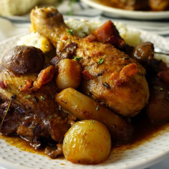 Easy, Stovetop Coq Au Vin - Recipe photo by Frydae