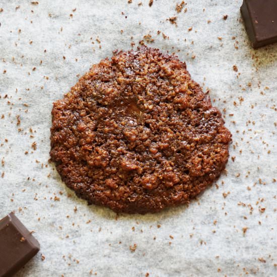 Double ChocoChip Vegan Lace Cookies - Recipe photo by Animagus Eats