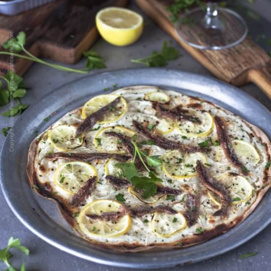 Anchovy topped pizza - Recipe photo by Craft Beering