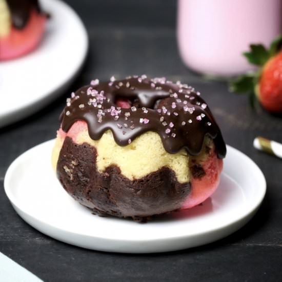 Gluten Free Neapolitan Mini Bundt - Recipe photo by Nataliewaybakes