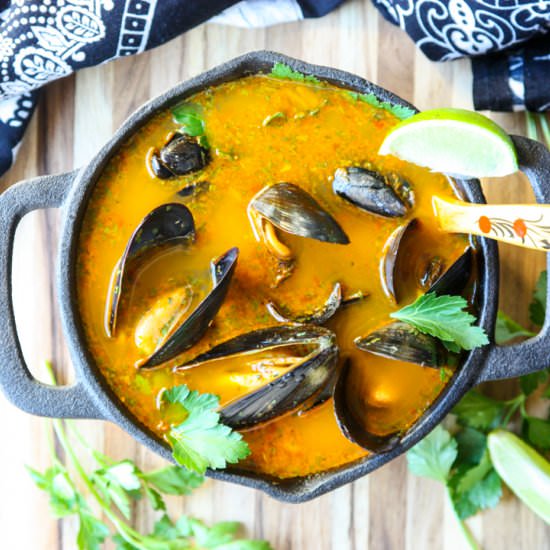 Mussels Thai Style - Recipe photo by the food blog