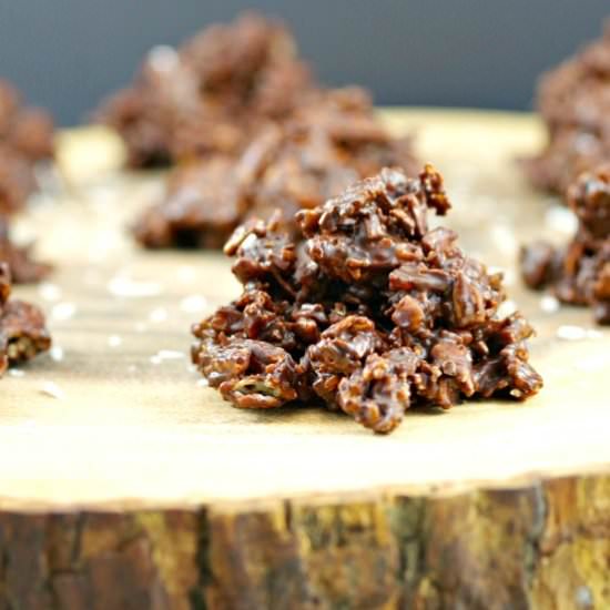 Healthy Chocolate Clusters - Recipe photo by Food Meanderings