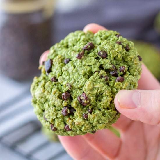 Matcha Chocolate Chip Cookies - Recipe photo by healthyhappynatalie