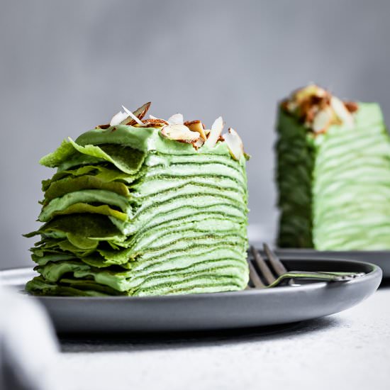 Matcha Crepe Cake - Recipe photo by snixykitchen