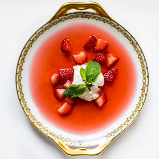 Chilled Strawberry Soup - Recipe photo by apleasantlittlekitchen