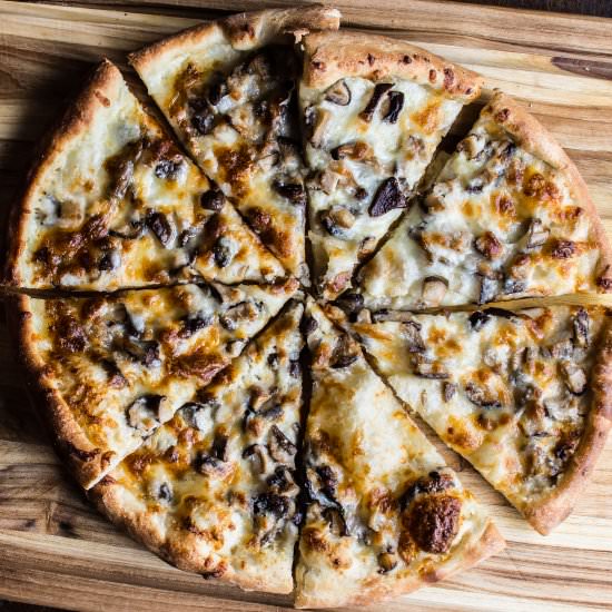 Wild Mushroom White Pizza - Recipe photo by apleasantlittlekitchen
