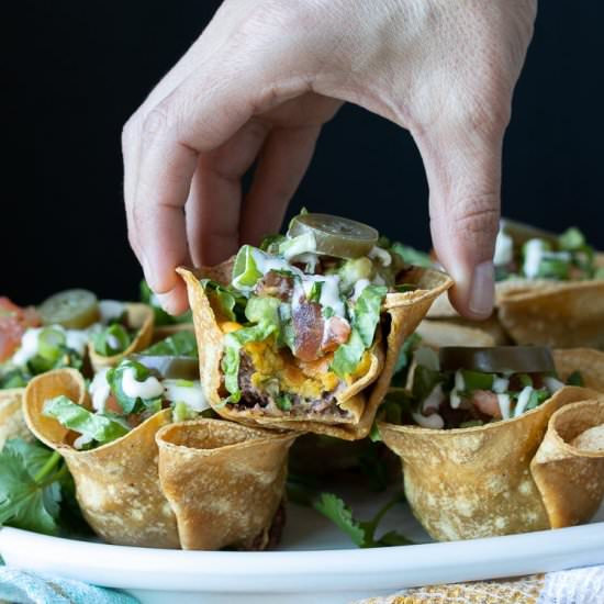 Healthy Crunchy Taco Cups - Recipe photo by veggiesdontbite
