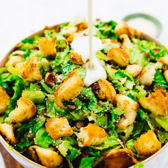Vegan Caesar Salad with V Bacon - Recipe photo by jessicainthekitchen