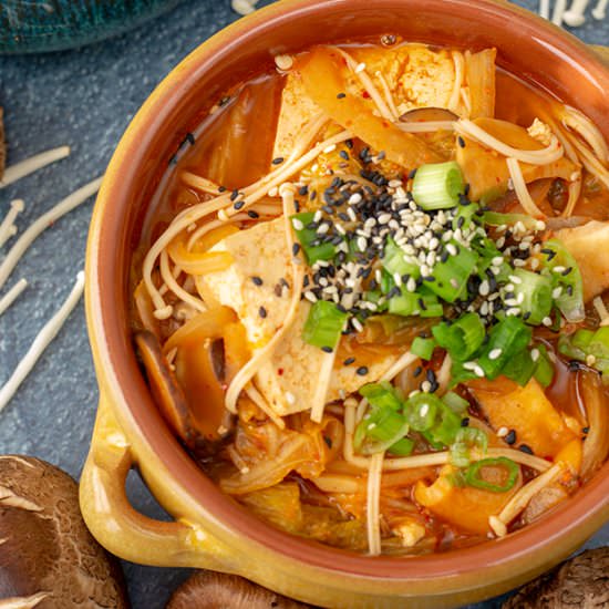 Kimchi and Tofu Soup - Recipe photo by PixelatedVicka