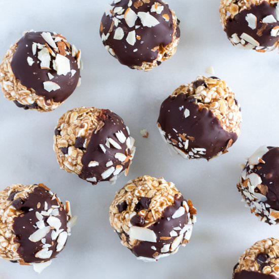 Salted Chocolate-Almond Balls - Recipe photo by my quiet kitchen