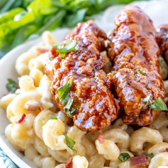 Honey Pepper Chicken Mac and Cheese - Recipe photo by amiller1119