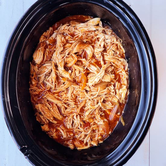 Crock Pot BBQ Shredded Chicken - Recipe photo by Fat Girl Happy