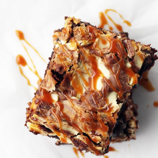 Swirl Dark Chocolate Brownies - Recipe photo by Buy This Cook That