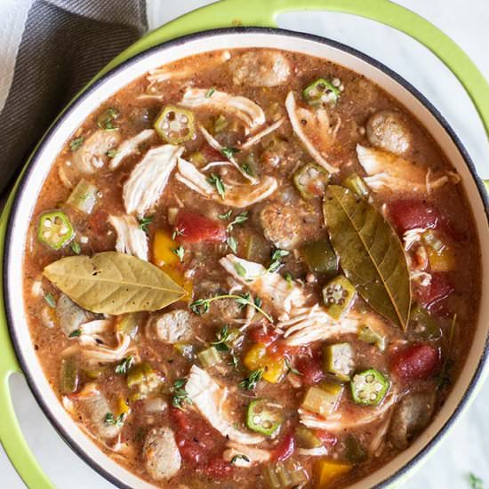Crockpot Chicken and Sausage Gumbo - Recipe photo by SunkissedKitch
