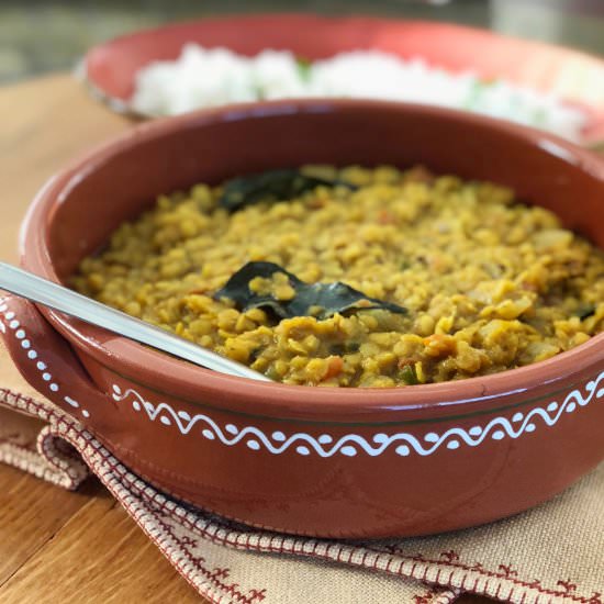 South Indian Style Dal - Recipe photo by Veggiecurean