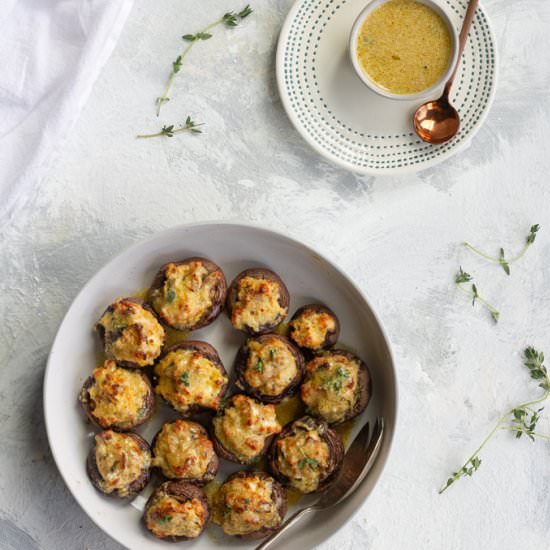 Seafood Stuffed Mushrooms - Recipe photo by champagne-tastes