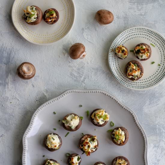 Goat Cheese Stuffed Mushrooms - Recipe photo by champagne-tastes