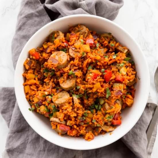 Sweet Potato Dirty Rice - Recipe photo by Inspiralized