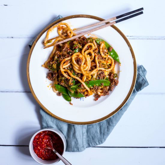 Spicy beef udon noodle recipe - Recipe photo by mysugarthumb@gmail.com
