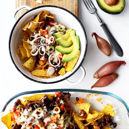 Nachos with Leftover Bolognese - Recipe photo by Allkitchencolours