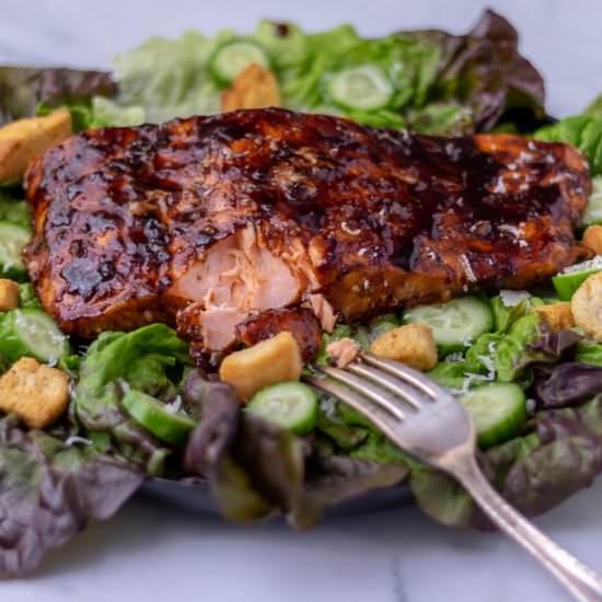 Slow Roasted Balsamic Glazed Salmon - Recipe photo by smackofflavor