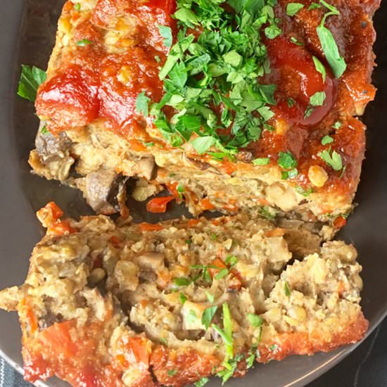 Lentil Loaf - Recipe photo by Chickfoodtv