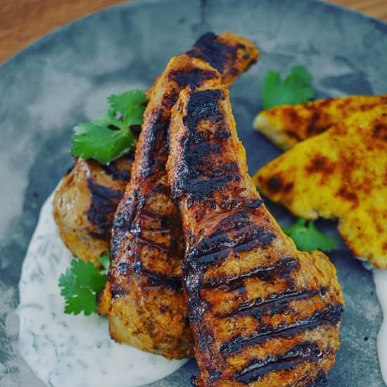 Tandoori Lamb Cutlets - Recipe photo by AnotherFoodBlogger