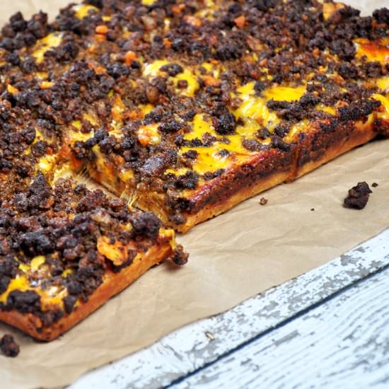 Detroit Style Coney Island Pizza - Recipe photo by ramshacklepantry