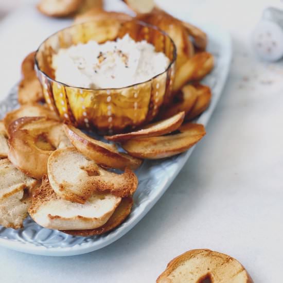 Homemade Bagel Chips & Dip - Recipe photo by herlongwayhome