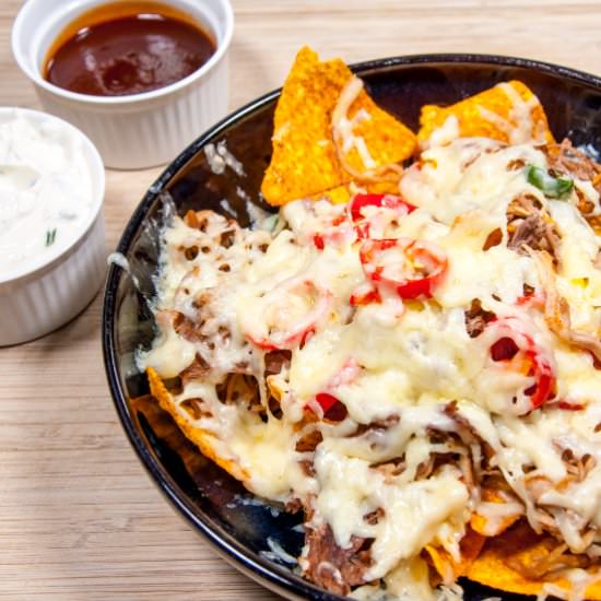Doritos with Cheesy Pulled Pork - Recipe photo by The Yum Yum Club