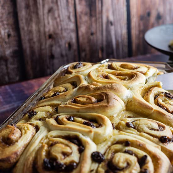 Mashed Potato Raisin Buns - Recipe photo by skillets and pots