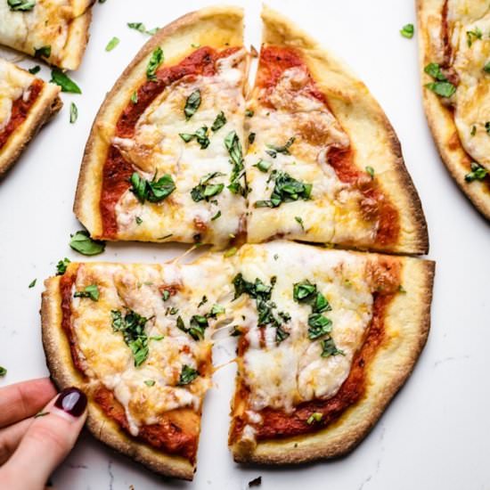 10-Minute Naan Pizza - Recipe photo by asimplepalate