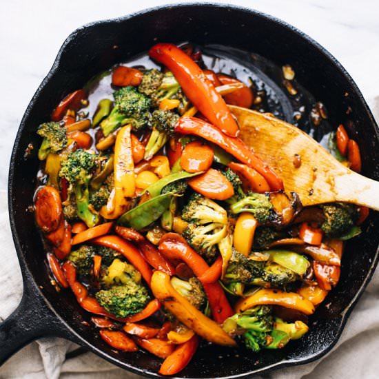 30-Minute Vegetable Stir Fry - Recipe photo by asimplepalate