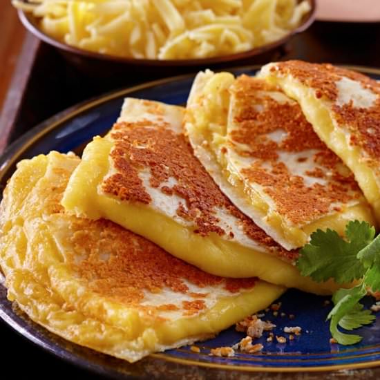 Cotija-Crusted Quesadilla - Recipe photo by hgray001