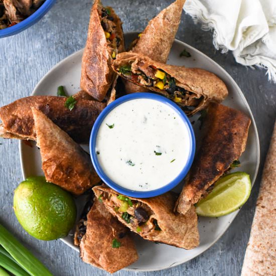 Southwest Chicken Egg Rolls - Recipe photo by mymoderncookery