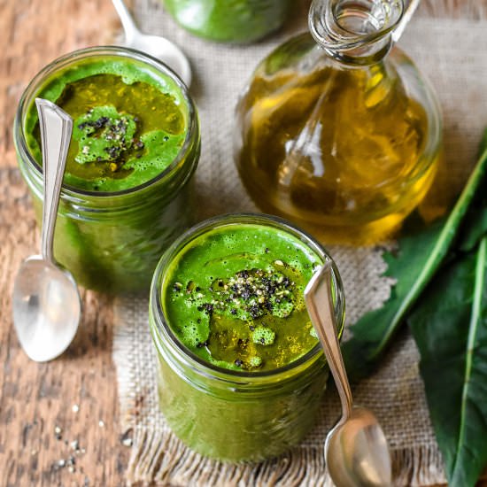 Creamy Dandelion Soup - Recipe photo by pardon your french