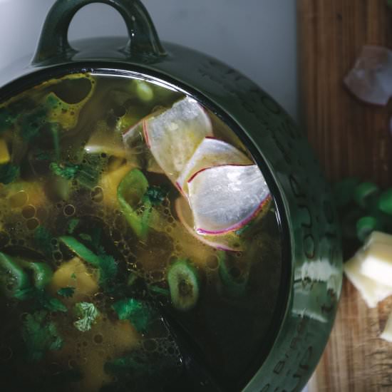 Clear Vegetables and Beans soup - Recipe photo by Frombowltosoul