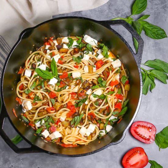 Roasted Eggplant Pasta - Recipe photo by whatshouldimakefor