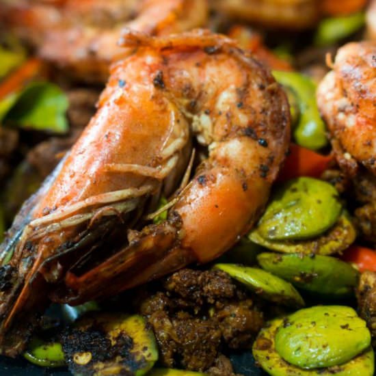 Thai Stir Fried Stink Beans - Recipe photo by cookingwithnart