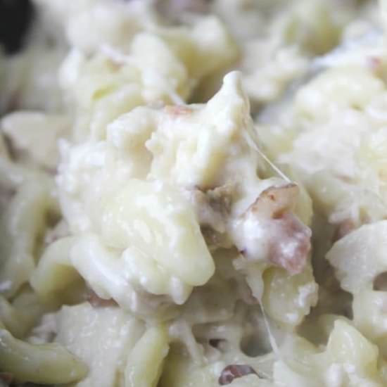 SLOW COOKER CHICKEN BACON RANCH MAC - Recipe photo by banjo3