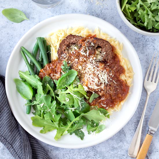 Cheesy Stuffed Meatballs - Recipe photo by Your Ultimate Menu