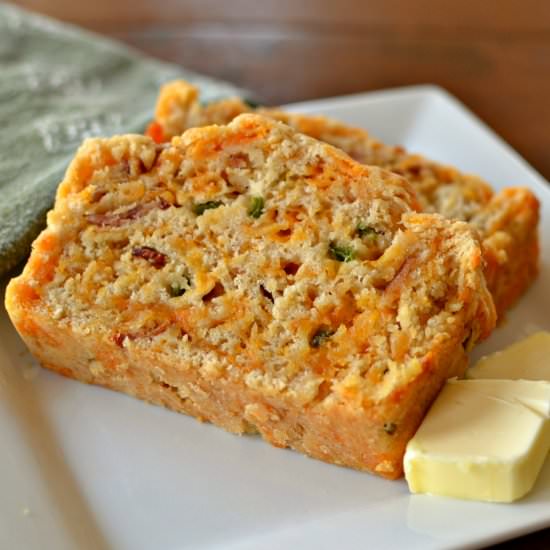 Bacon Jalapeno Cheddar Beer Bread - Recipe photo by Small Town Woman