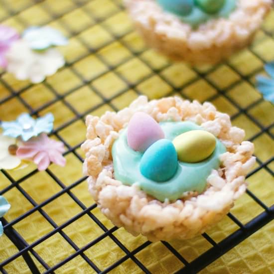 Rice Krispie Nests - Recipe photo by CrayonsAndCravings