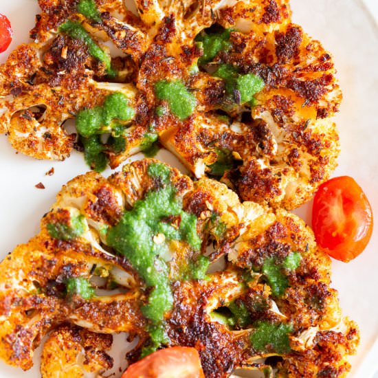 Cajun Roasted Cauliflower - Recipe photo by richa