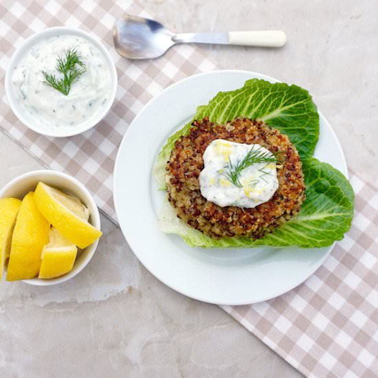 Lemon Chive Quinoa Patties - Recipe photo by anothertablespoon