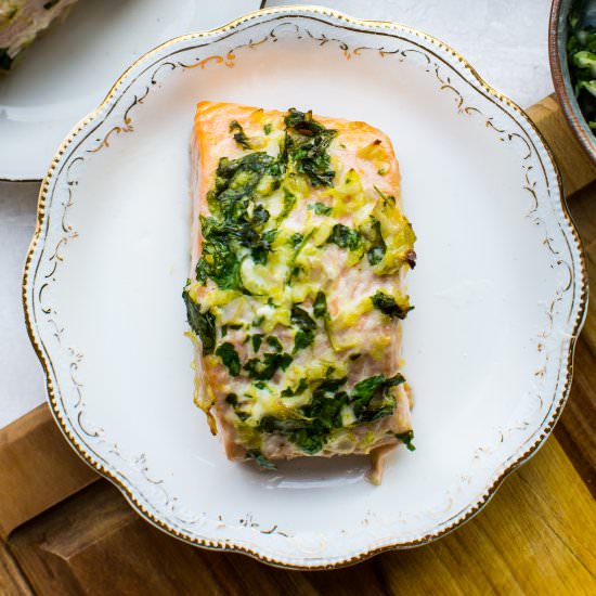 Baked Lemon-Herb Salmon - Recipe photo by apleasantlittlekitchen