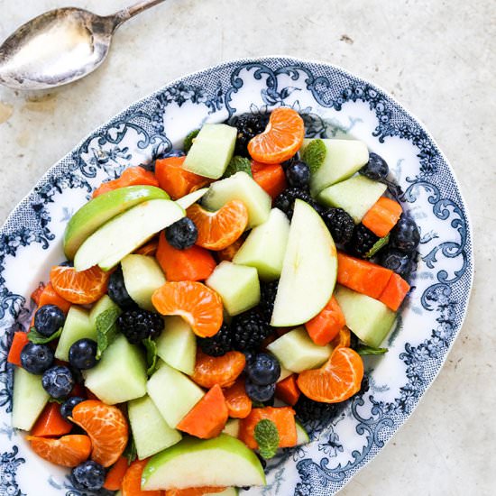 Fruit Salad with Maple Dressing - Recipe photo by FloatingKitchen
