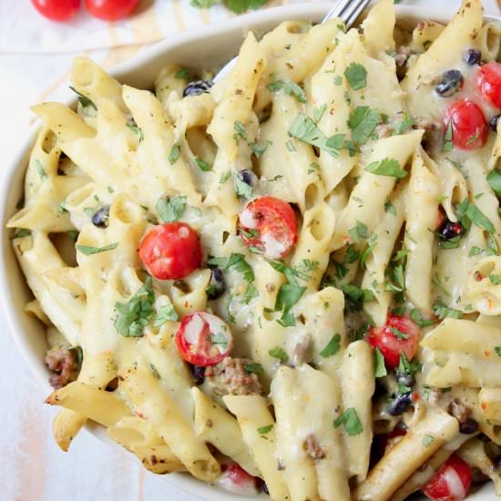 Taco Pasta Bake - Recipe photo by Whitney Bond