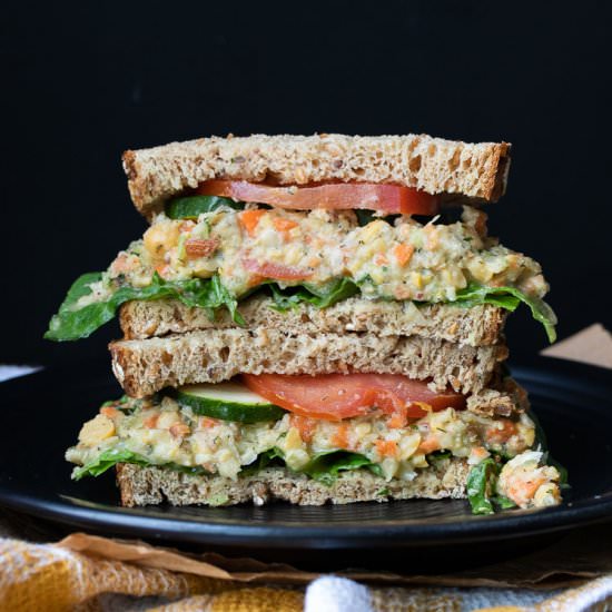 Vegan Chickpea Sandiwch - Recipe photo by veggiesdontbite