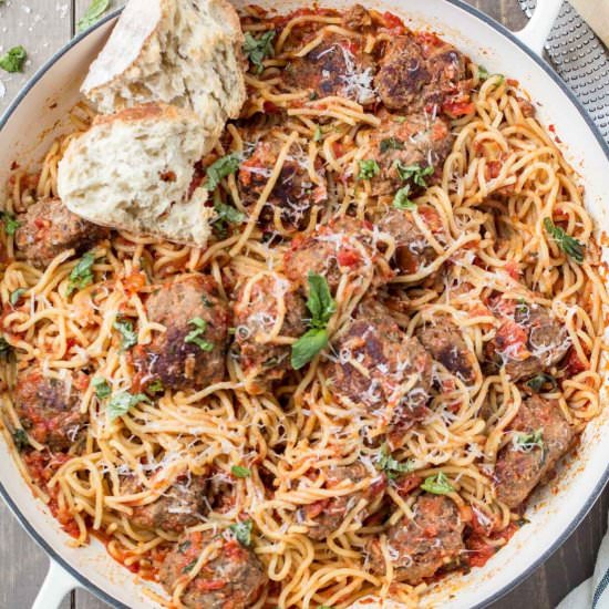 Spaghetti and Meatballs - Recipe photo by ValentinasCorner